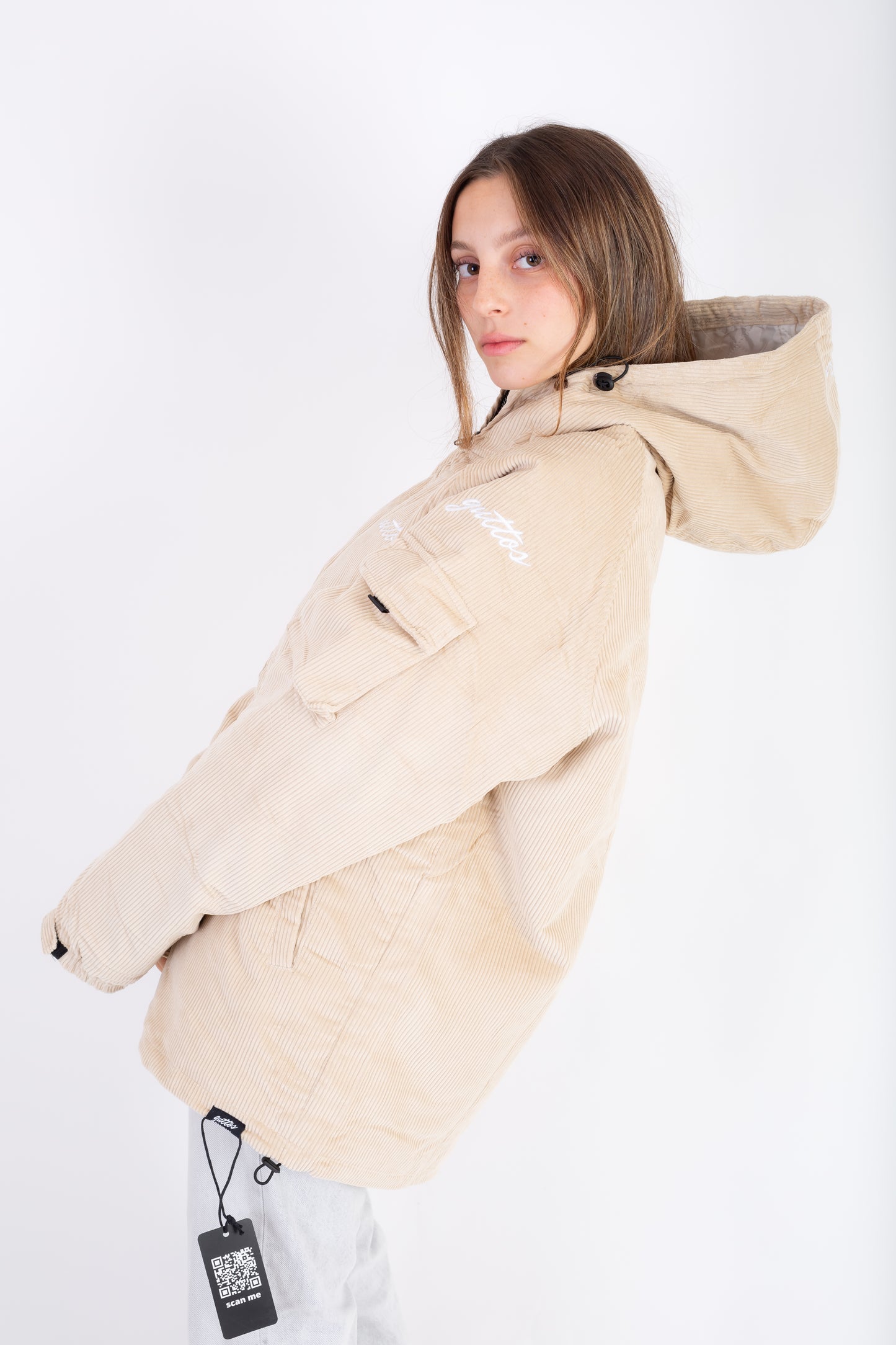 beige corduroy jacket