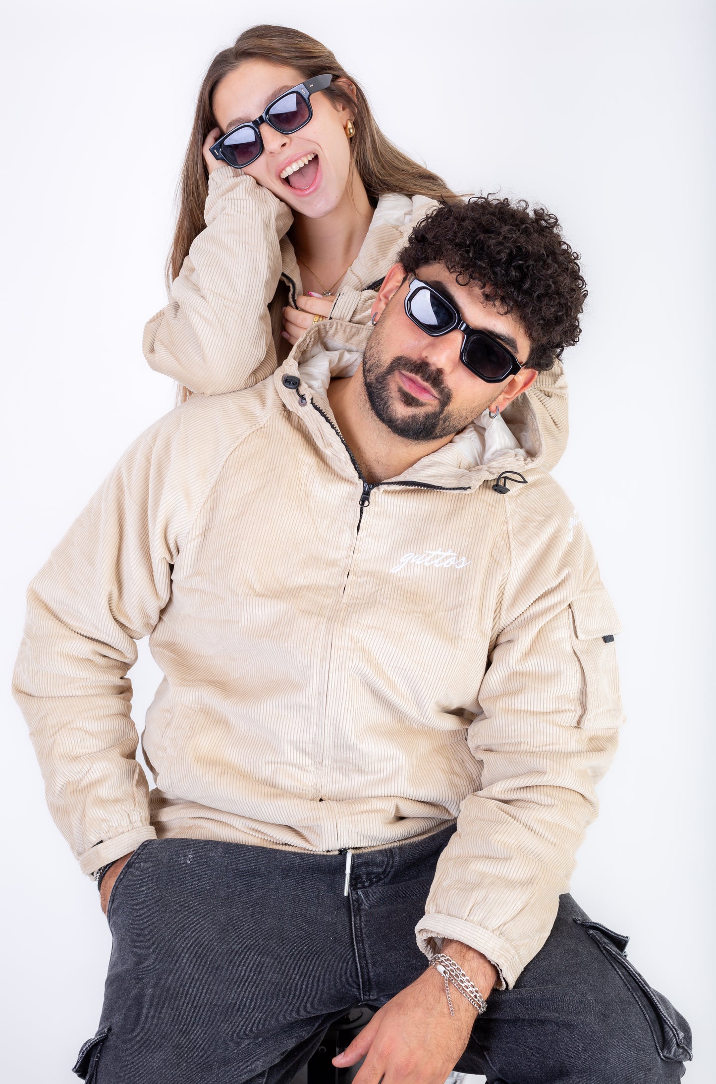 beige corduroy jacket