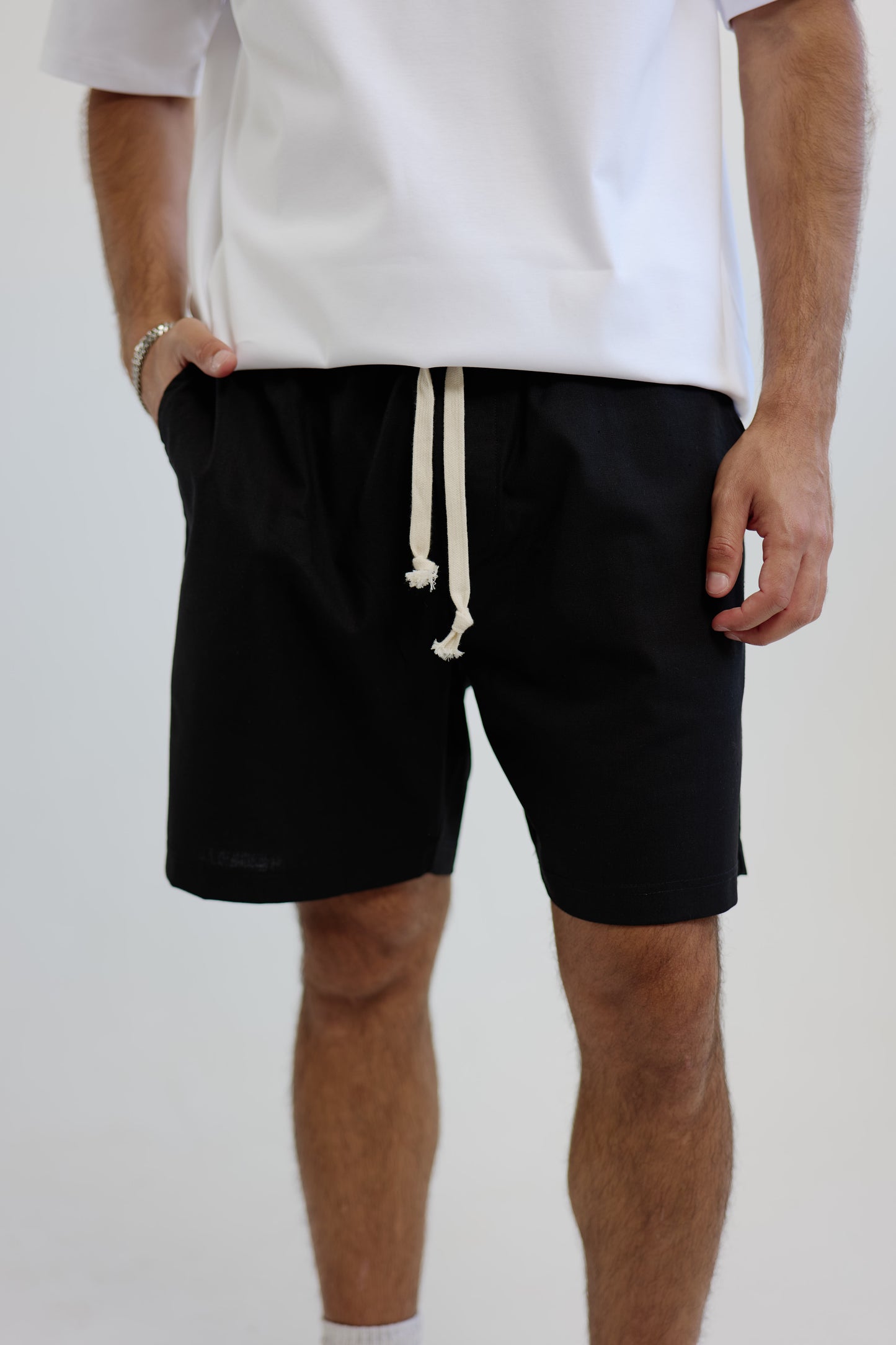 LINEN PANTS BLACK