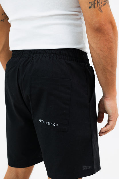 LINEN PANTS BLACK