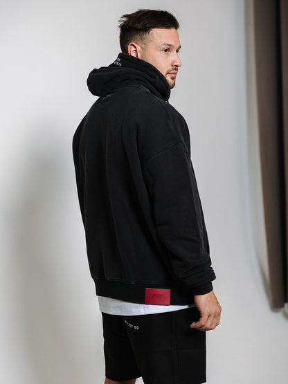 ESSENTIAL HOODIE BLACK WASH