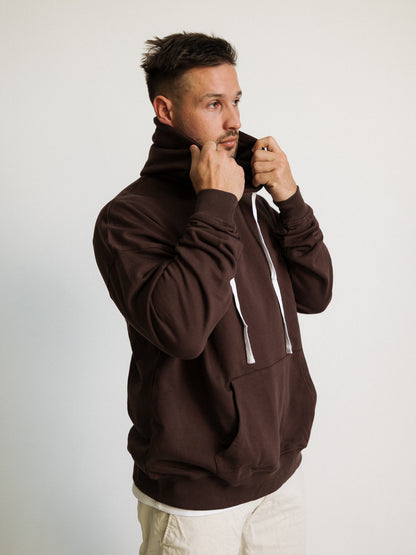 ESSENTIAL HOODIE BROWN