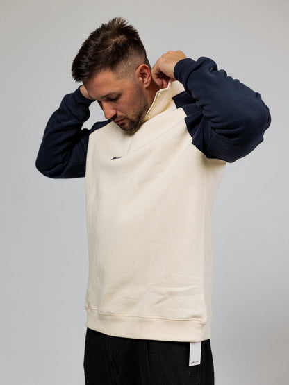 TWO TONE CREAM NAVY