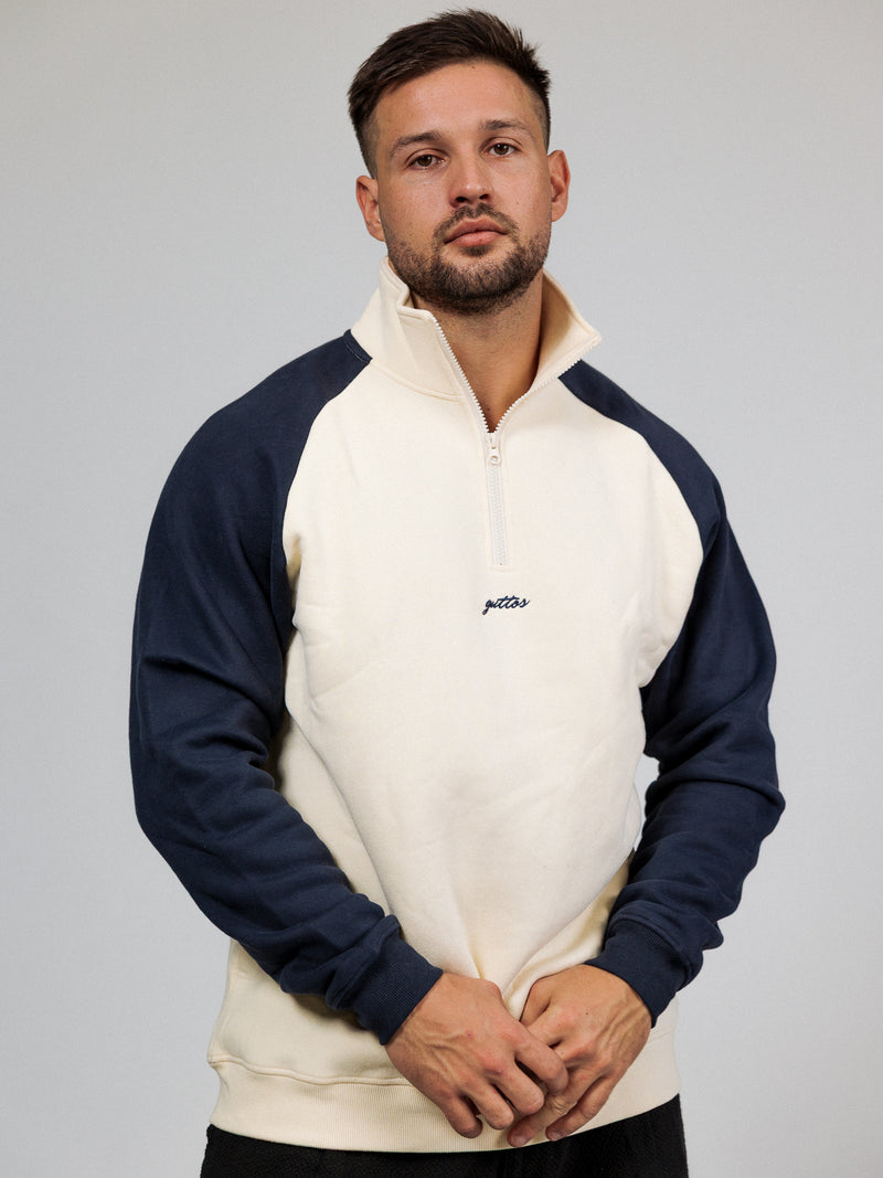 TWO TONE CREAM NAVY