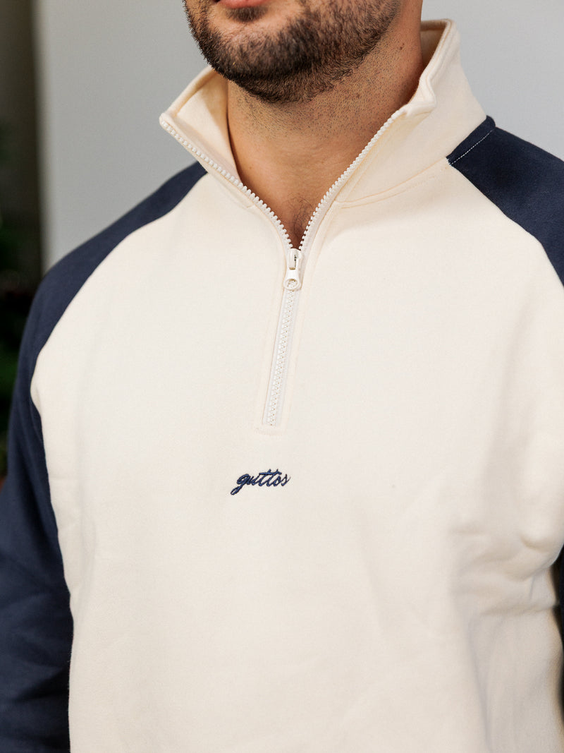 TWO TONE CREAM NAVY