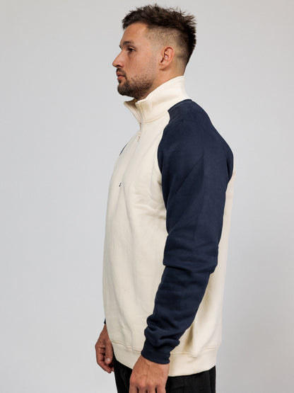 TWO TONE CREAM NAVY