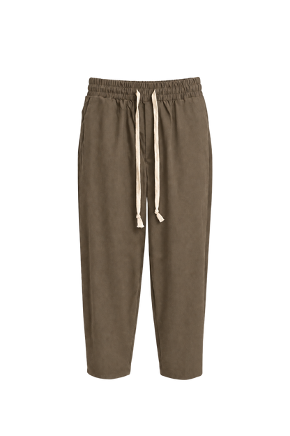 CLASSIC LINEN PANTS BROWN