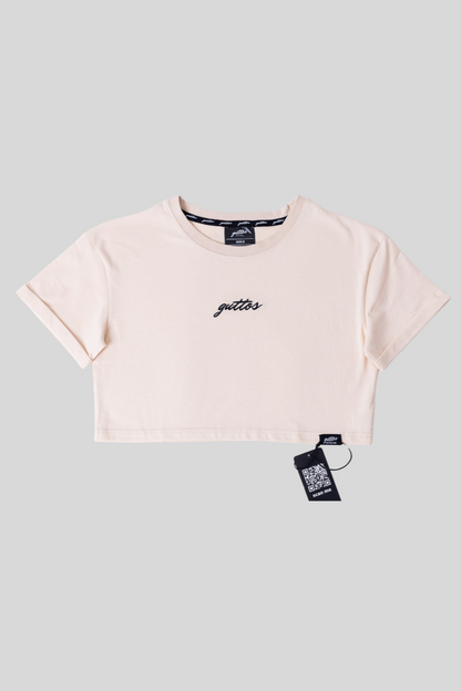 CREAM CROP TOP