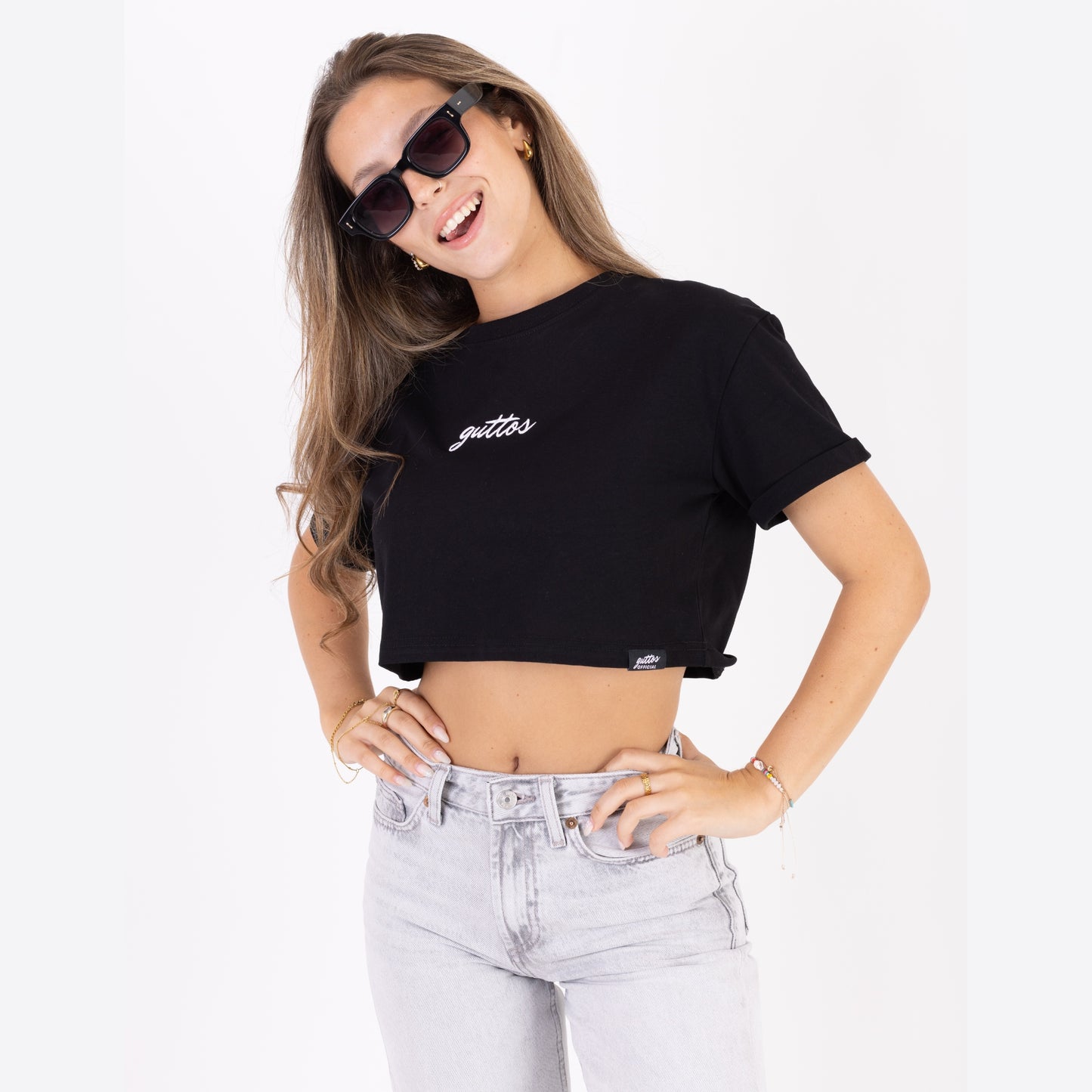 BLACK CROP TOP