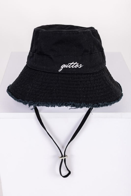 BLACK BUCKET HAT