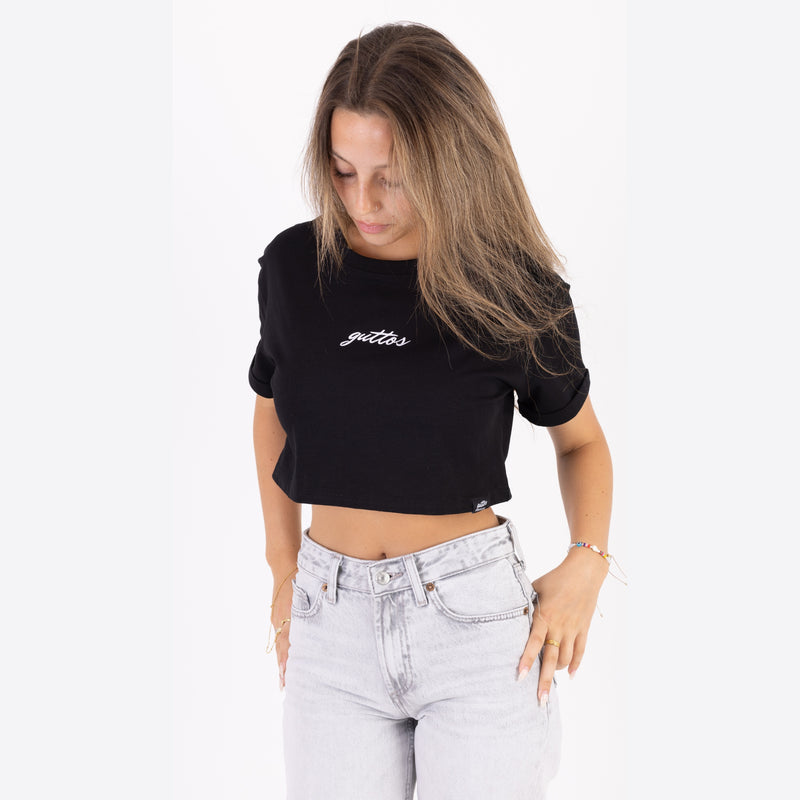 BLACK CROP TOP