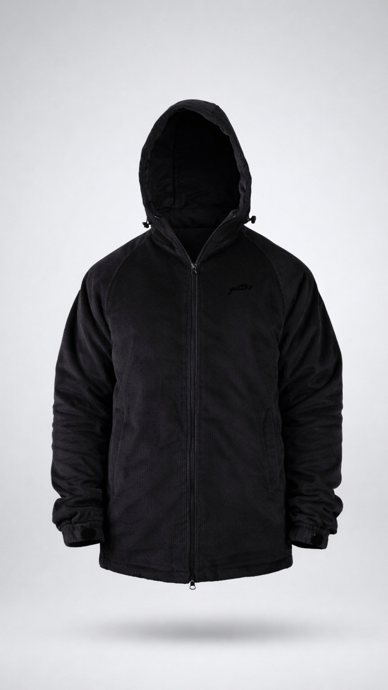 BLACK CURDEROY JACKET