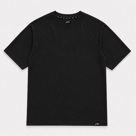 RAGLAN SLUB BLACK