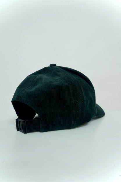 GREEN CORDUROY HAT