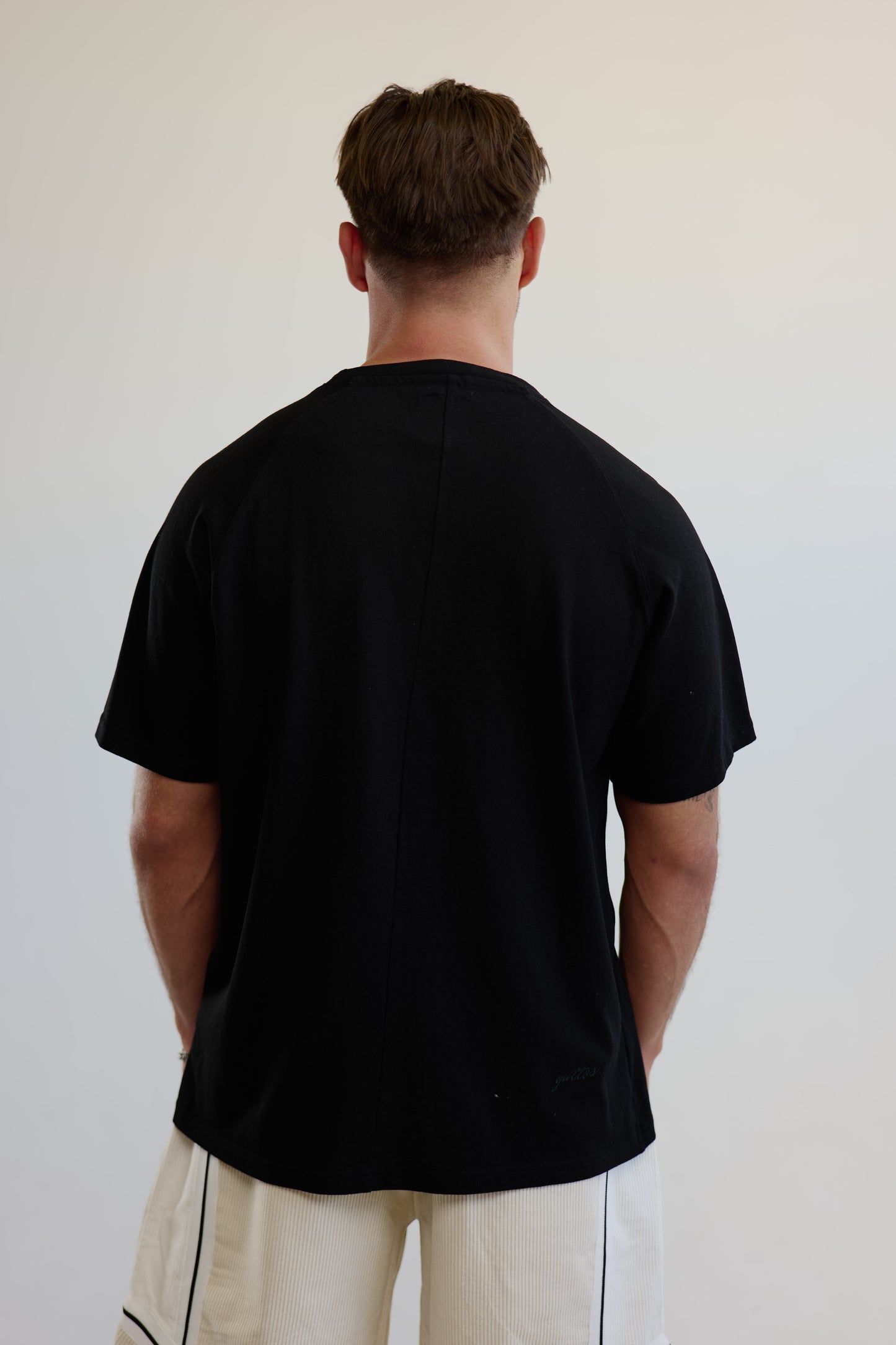 RAGLAN SLUB BLACK