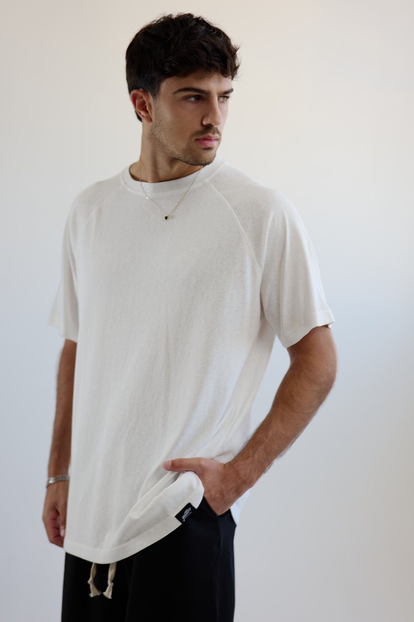 RAGLAN SLUB WHITE