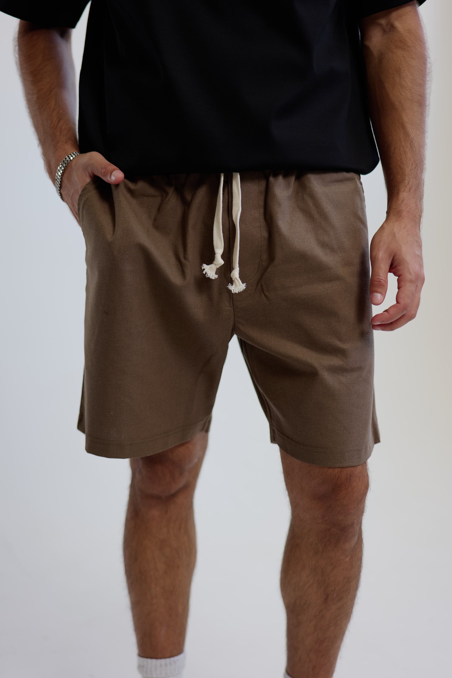 LINEN PANTS BROWN