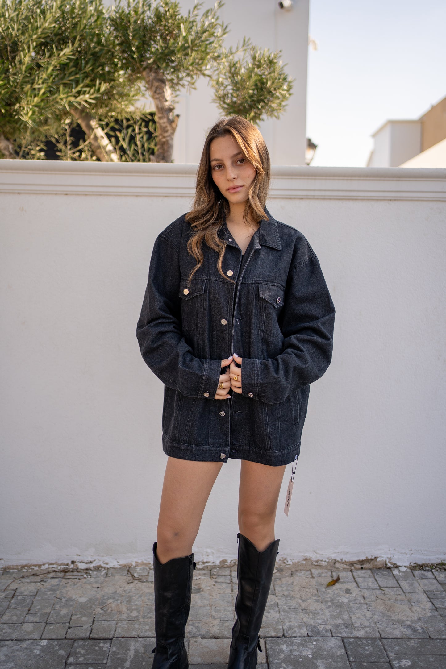 BLACK DENIM JACKET