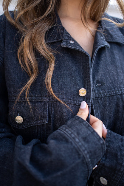 BLACK DENIM JACKET