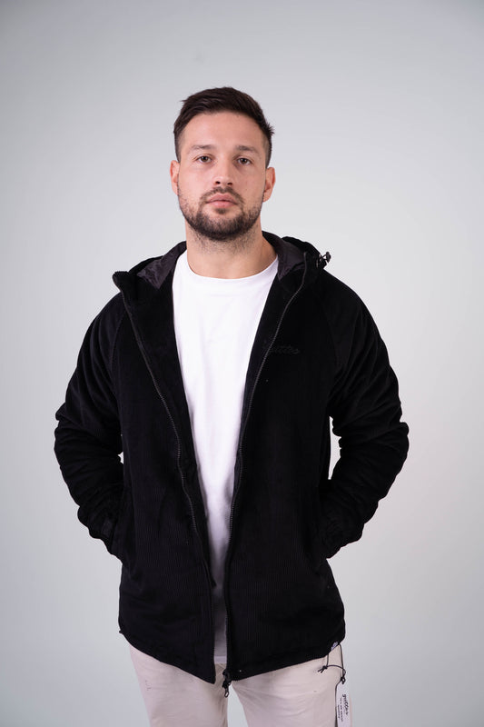 BLACK CURDEROY JACKET