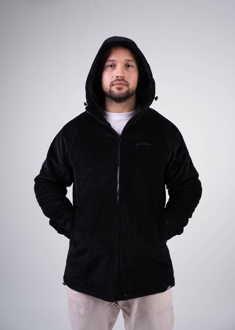 BLACK CURDEROY JACKET