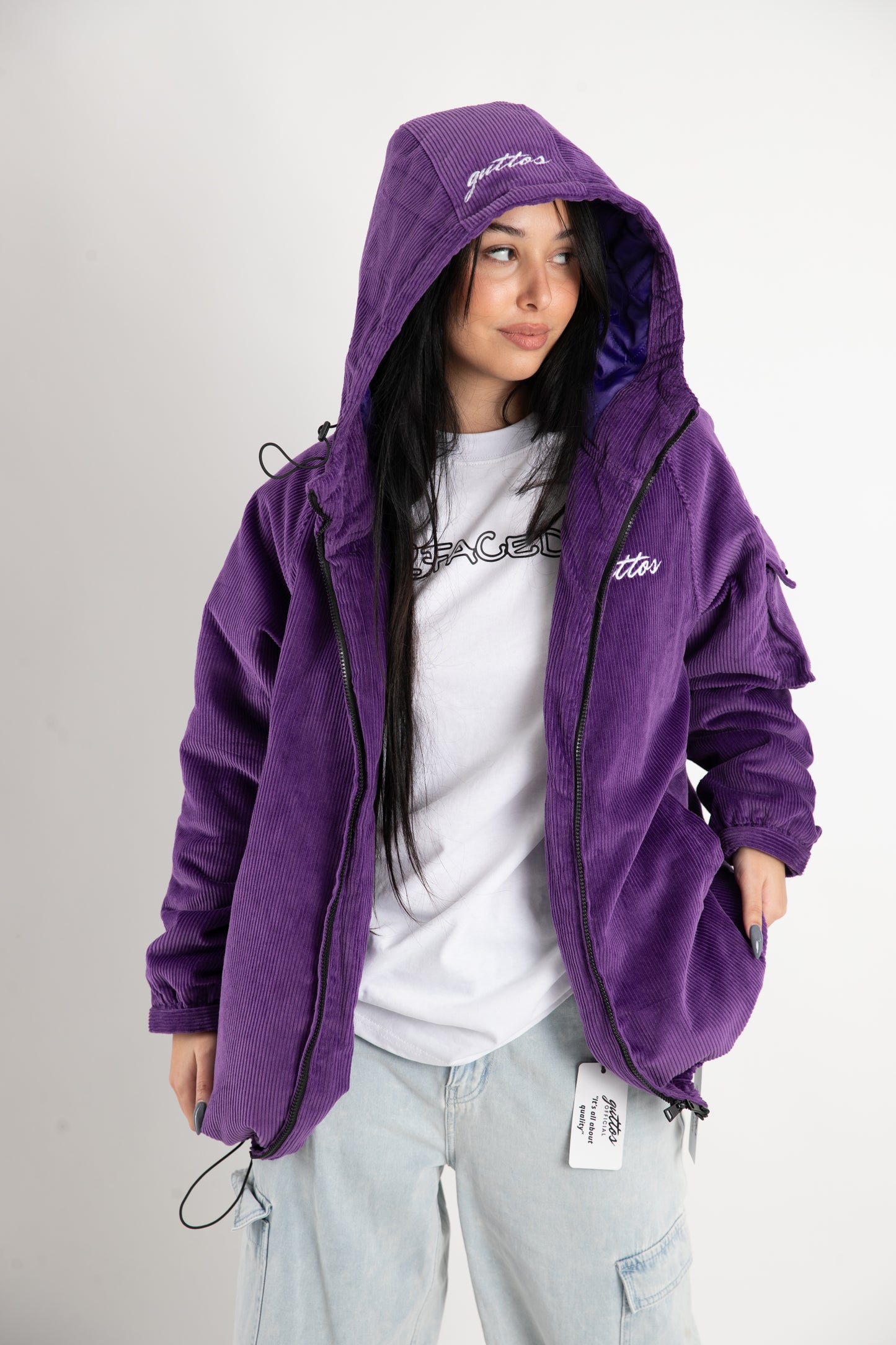 Purple corduroy jacket