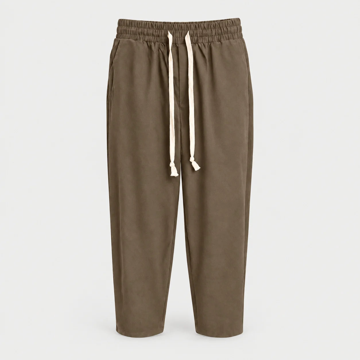 CLASSIC LINEN PANTS BROWN